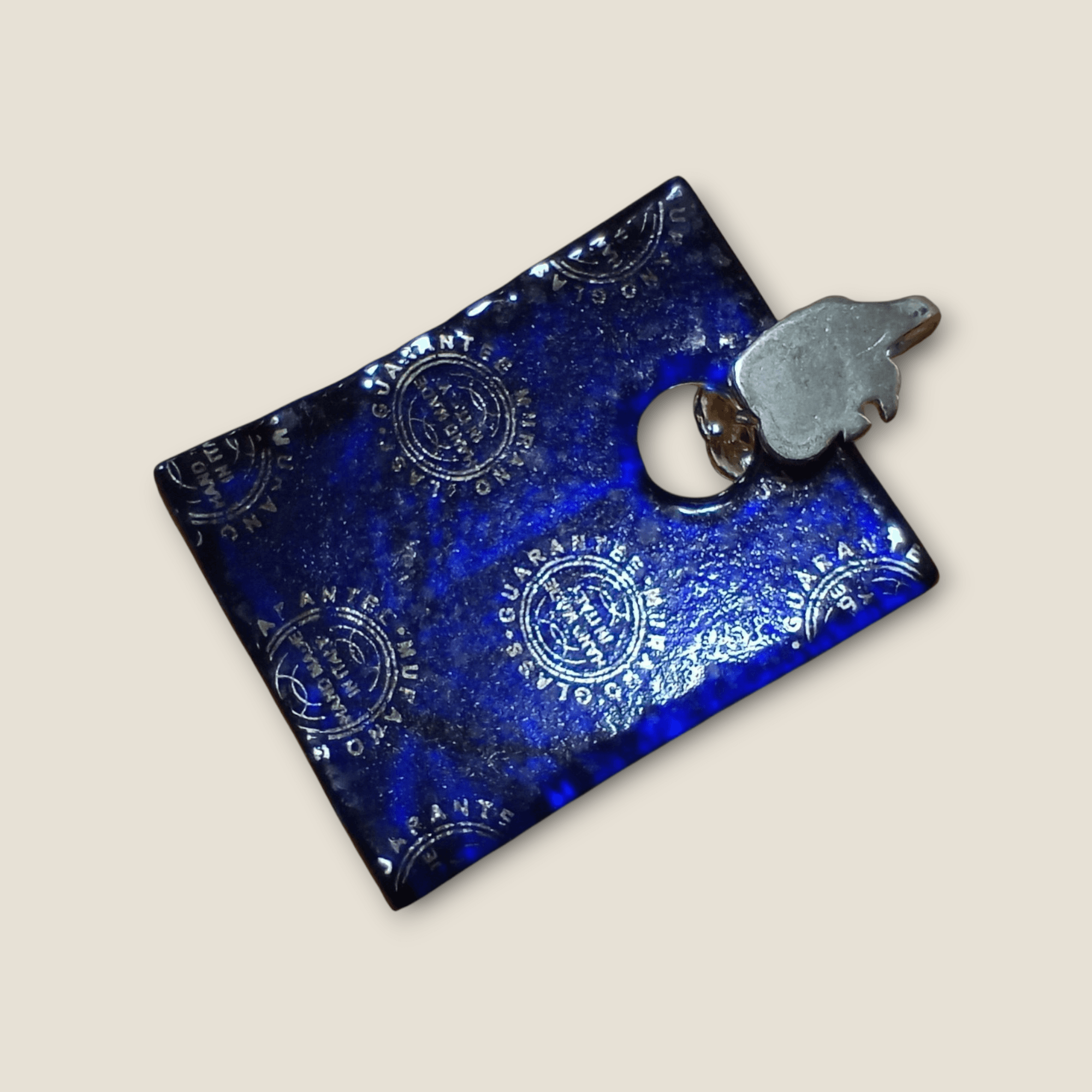 <送料無料>40×30mm ベネチアンアアブストラクトペンダント(シルバー925フォイル) | 4枚目