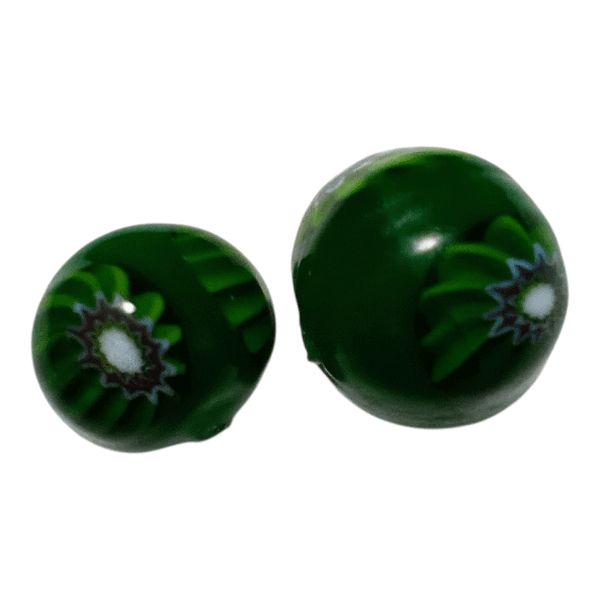 10mm ベネチアンミルフィオリラウンド(グリーン) | 5枚目