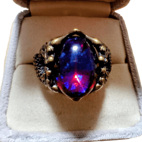 <送料無料>ドラゴンズブレスのドラゴンリング(ダークルビー)Dragon's breath ring | 2枚目