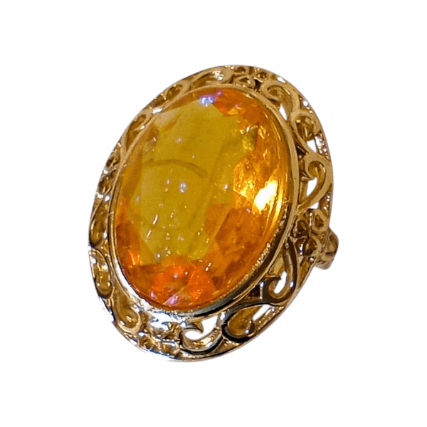カットドラゴンズブレス アンティークレースリング(トパーズ)Dragon's breath ring | 8枚目